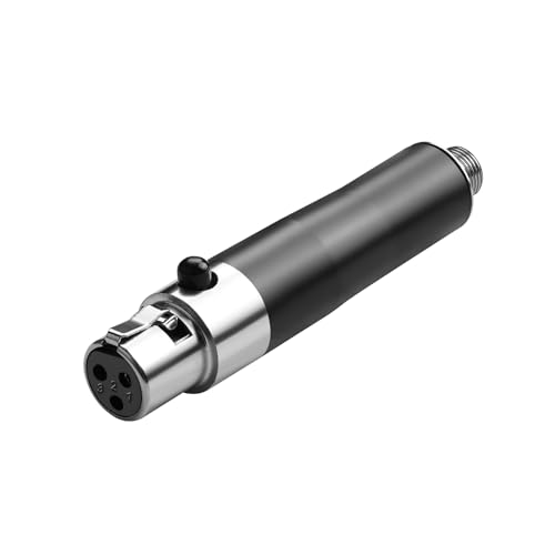 QIANRENON Mini XLR to TRS 3.5mm Wireless Microphone Connecto