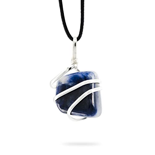 AYANA Sodalite Tumbled Pendant Necklace |...