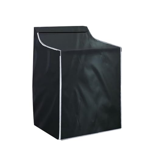 Funda for lavadora y secadora de carga superior con cremallera y tejido grueso.(Black)