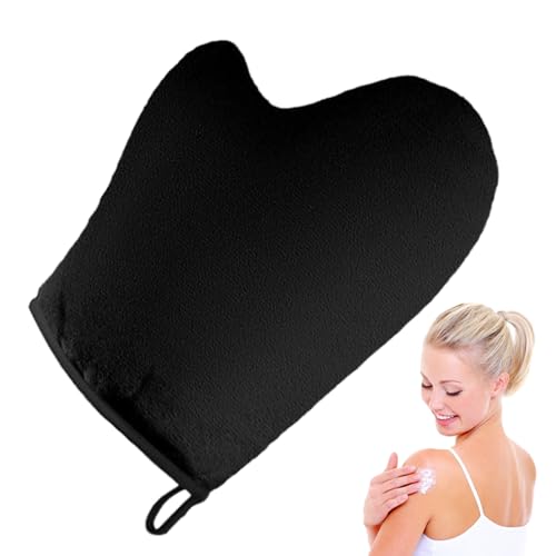 Manopla Autobronceadora | Guante Aplicador de Bronceado | Aplicador De Felpa Reutilizable Lavable a Máquina con Dedo para Spray Lociones Mousse en Cuerpo y Rostro