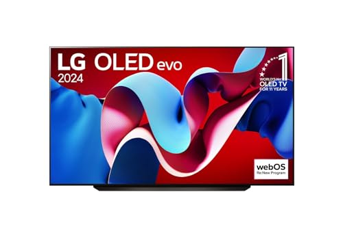 LG 83 Inch OLED evo C4 Smart 4K TV AI Magic remote Dolby Vision webOS24 2024 Black