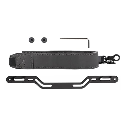 ZYWUOY Cordon tour de cou pour télécommande DJI RC Plus 2, cordon de cou pour contrôleur de drone, cordon gris en alliage d'aluminium PU sécurisé pour vol en plein air
