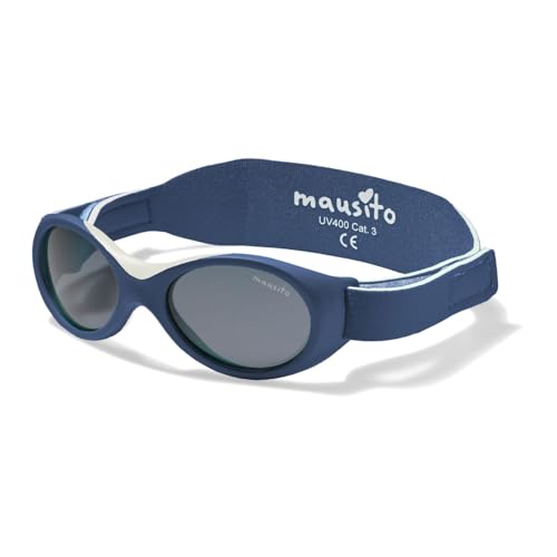 Mausito BABY sunglasses 0-24 months | Flexible BPA-Free infant sunglasses with adjustable strap | 100% UV Protection Sunnies