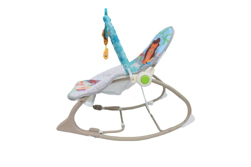 Cadeira De Balanço Descanço Bebê Musical Vibratoria Cadeira Descanço Bebe Divertida Color Baby Bege