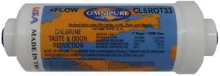 Omnipure K2333-JJ 2 x 6 T33 Acid Wash GAC Carbon Inline Cartridge