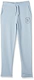 Tommy Hilfiger Damen Jogginghose Tapered NYC Sweatpants Baumwolle, Blau (Breezy Blue Heather), M