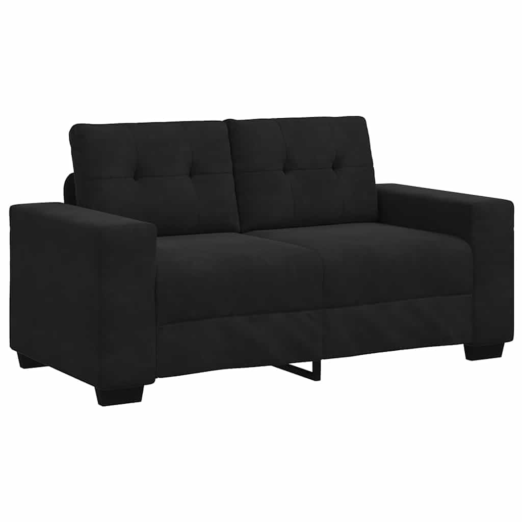 vidaXL Canapé Causeuse Noir 160x77x82 cm Velours