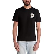 Karl Lagerfeld Mens Short Sleeve Karl Logo Crewneck Graphic Design T-Shirt