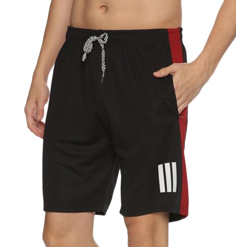 Image of Polyester Sports Shorts for Boys & Girls with Zipper Pockets