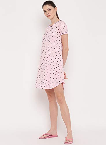 Image of A.T.U.N. (ALL THINGS UBER NICE) Womens Printed Cotton Round Neck Knee Length Regular Dress