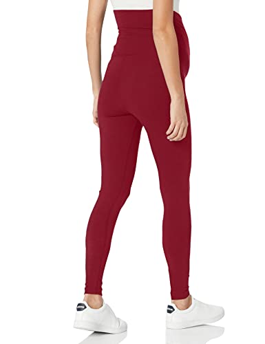 Adidas Women's Essentials Cotton Leggings (Maternity), Legacy Burgundy/Black, Small #TOP1