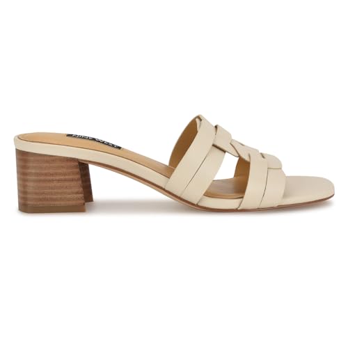 Nine West Gennie3-Chic Cream/New Burnished Pu Ra Sandal Size 6.5 by Nine West - Image 3
