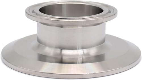 2.5 Inch × 1.5 Inch Sanitary Fitting End Cap Reducer Stainless Steel 304 Sanitary Concentric Reducer Tri Clamp Clover For Food, Beverage, Pharmaceutical, and Cosmetics Industries.