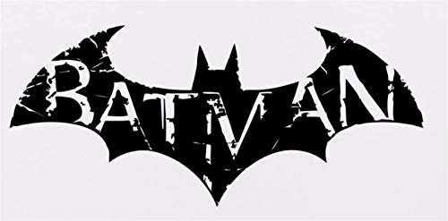 20 x 7.5 CM Approx Batman Bumper Sticker Vinyl Car Sticker Decal Black