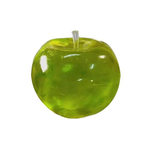 Stress Relief Toy, Stress Relief Green Fruit Toy Slow Rebound Clear Fruit Squeeze Fidget Toy Anxiety Relief Soft Stress Ball Pinch Sensory Toy (Cyan)