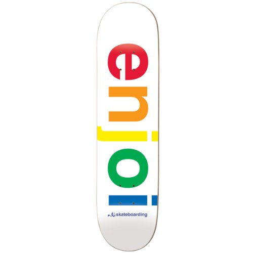 Planche de skate de qualité Enjoi Spectrum R7 Blanc 7,6 en érable
