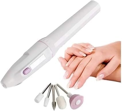 Kit Lixador De Unhas Elétrico Remove Cutículas Calos e Modela