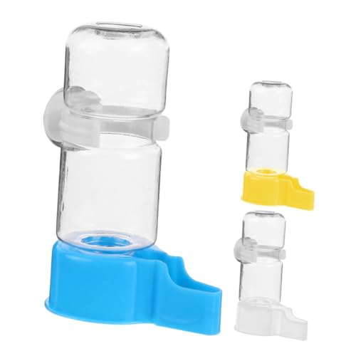 FONDOTIN 3個自動給水器 鳥用ウォーターディスペンサー 食品グレード素材製 水飲み器 鳥かごに インコ オウム 文鳥対応 水と餌を同時提供