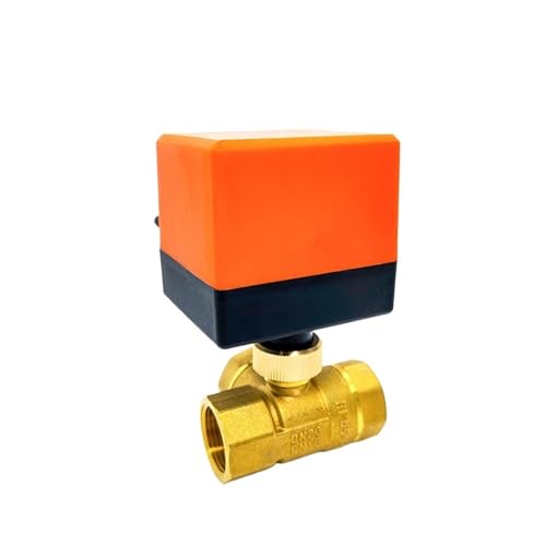 Vanne à bille électrique en laiton 3/4 durable avec motorisation robuste DC12V - 3