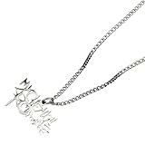 DAIEORMISNGJ My Chemical Romance Heavy Metal Punk Broken Stainless Steel Rock Spiked Necklace Pendant Mcr Choker Jewelry Christmas Gift