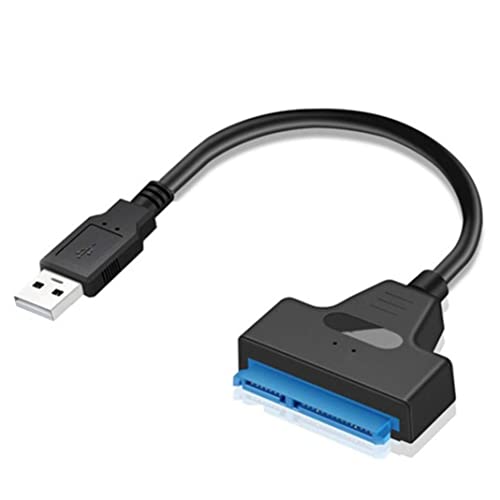 Câble Données SATA 3 Poppstar 0,5m - Transfert 6Go/s - Fiche Droite - Bleu - Pour HDD/SSD/CD/DVD