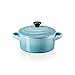 Le Creuset Steinzeug Petite runde Auflaufform, 0,25 l, Teal, 71901101700102