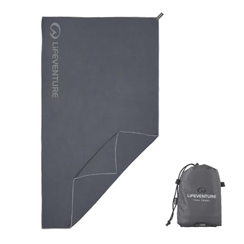 Lifeventure Toalla Deportiva de Aventura Ultraligera y compacta HydroFibre Secado superrápido y Muy Compacto