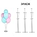 Produktbild 3 Sets Ballon Stick Halter mit Saugern, Sinicyder Balloon Stand Kit, Ballonständer für Tisch, Luftballons Halter Zubehör, Ballonbaum für Party Dekoration Geburtstag Hochzeitsdekoration