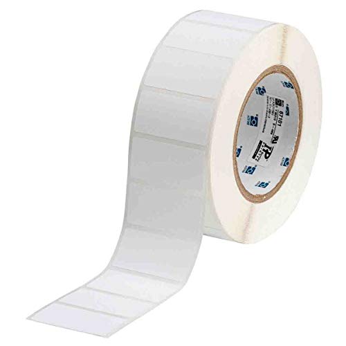 Brady THT-17-488-3 2" Width x 1" Height, B-488 High Performance Polyester, Matte Finish White Thermal Transfer Printable Label (3000 per Roll)
