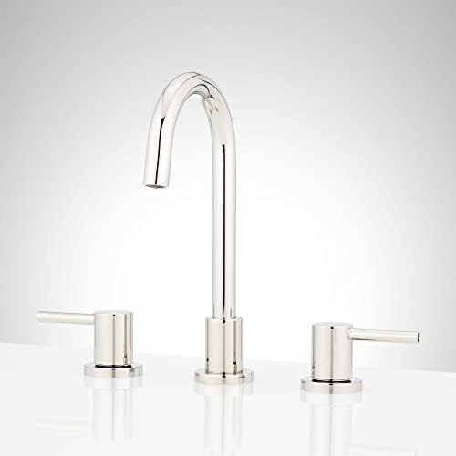Signature Hardware 483885 Lexia 1.2 GPM Widespread Gooseneck Bathroom Faucet with Pop-Up Drain Assembly