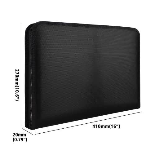 Legal Size Expanding File Folder Important Document Organizer Fireproof Document Bag With 13 Pockets,Color Labels,Non-Itchy Silicone Coated Portable File Wallet Large Capacity(16" X 10.6") #TOP5