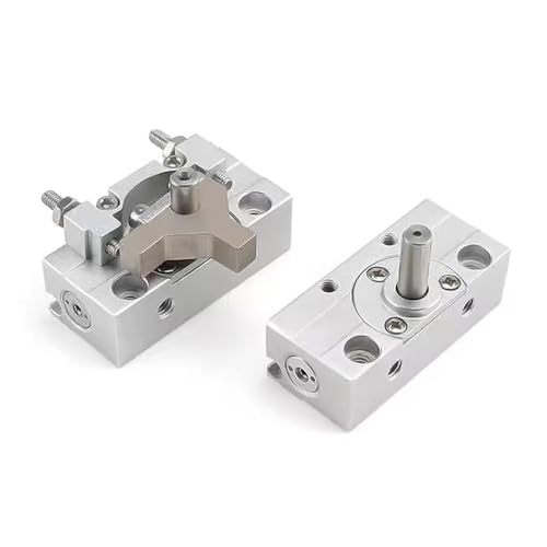 Vérin pneumatique rotatif CRJU05X90E à installation libre et crémaillère miniature
