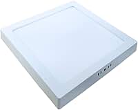 Painel Plafon Sobrepor Alumínio Quadrado LED 24W 30x30 Bivolt Branco Quente