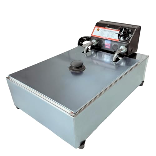 Fritadeira Elétrica Industrial Cuba 5L Econômica com Tampa (220, Volts)