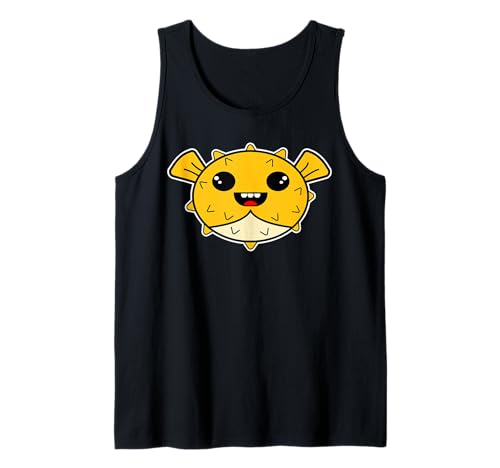 Funny Pufferfish Blowfish Saltwater Aquarium Enthusiast Tank Top