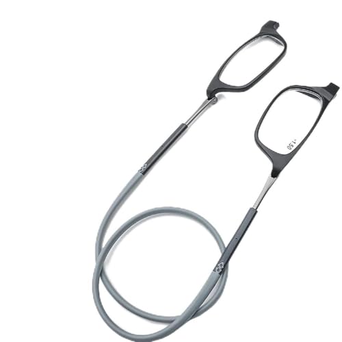 BLUEZY Imán Gafas De Lectura Colgante Cuello, Gafas De Presbicia para Hombre Y Mujer, Gafas de lectura con imán plegables ligeras Gafas de Lectura Presbicia C,150