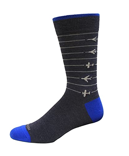 Rockport Men's Airplane Crew Socks 1 Pair