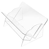 LALAFINA Essential Desktop Rack Book Storage and Display Stand Organizer Shelf for Books and Stationery