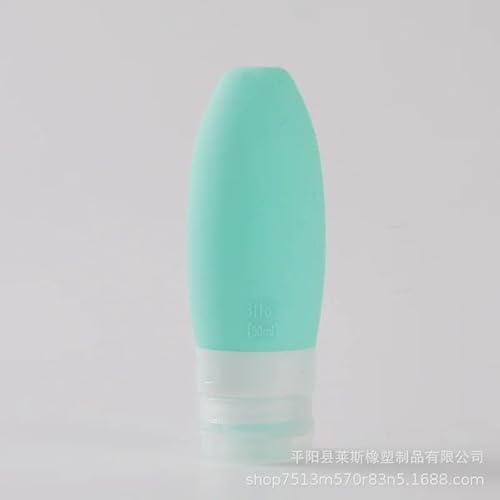 Kit Viagem Frascos Silicone Reutilizáveis, 4 Recipientes Flexíveis, Dispensador Higiene Portátil