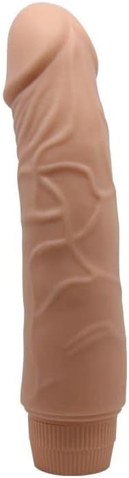 6.5" Realistic Vibrating Dildo for Women - 1.6" Thick - G-Spot or P-Spot Stimulation - Multi-Speed Dial Vibrations - AA Battery Operated - Sex Toy For Men, Women, Couples - Anal or Vaginal Penetration