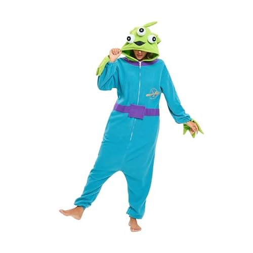 LABULA Tieroutfit Cosplay Jumpsuit Pyjamas Unisex Erwachsene Tierkostüme,Alien,S