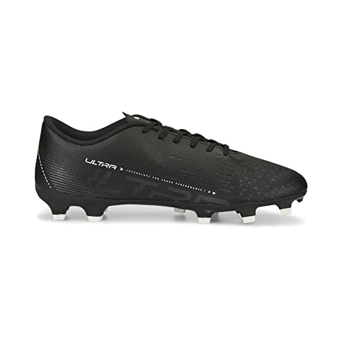 PUMA Puma Men's Ultra 5 Play Firm, Artificial Ground Soccer Cleats, Puma Black-Puma White, 9