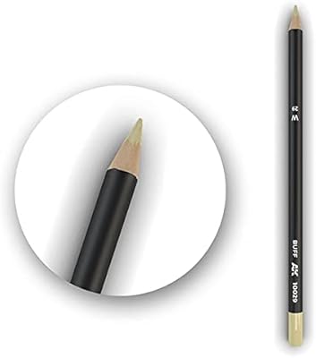 AK Interactive Watercolor Pencil Buff - Accessories for Model Building Kits Item # 10029
