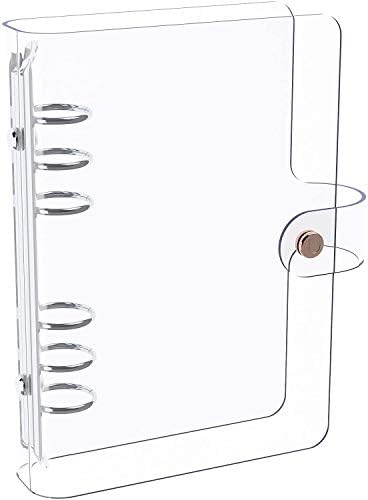 Discagenda Clarity Transparent See Through Clear PVC Planner Personal Organizer Binder Cover (Ringbound, Personal Size - Silver)