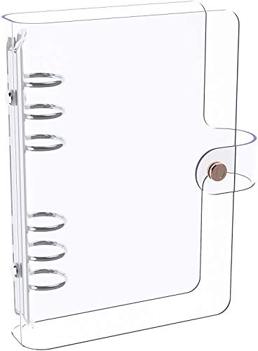 Discagenda Clarity Transparent See Through Clear Pvc Planner Personal Organizer Binder Cover (Ringbound, Personal Size - Silver) #TOP25