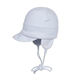 UV Schutz - uv protection Döll Unisex Bindemütze mit Schirm Jersey, Gr. 45, blau (heather 3090)