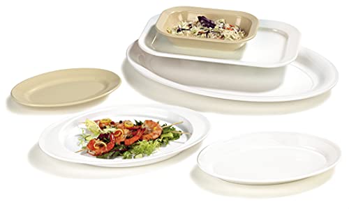 Carlisle FoodService Products Plastic Recatangle Baker Server Rectangular Dish for Home and Restaurant, Melamine, 28 Ounces, Tan, (Pack of 12) by Carlisle FoodService Products - Used condition - Image 8