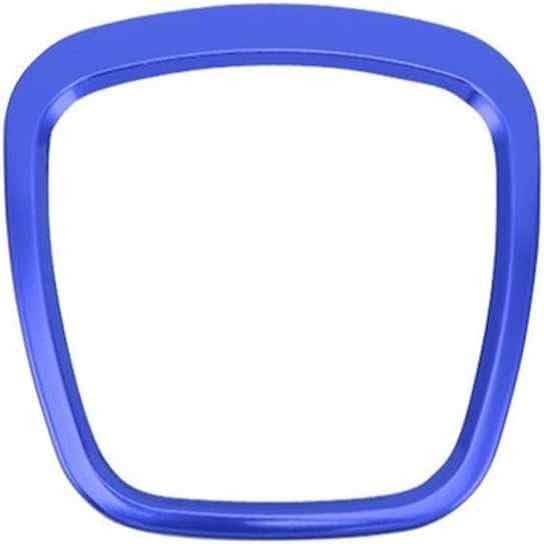 Aro decorativo para volante de aluminio, Compatible con Audi A3 2006-2014,A4 B7 B8 2006-2012, A5 2008-2012, A6 C6 2007-2011, A8 D3 2007-2010, Q5 2009-2012, Q7 (vieja versión) 2007-2015, Azul