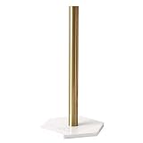 Das Design des goldenen Pfostens durchbricht das traditionelle Design, das strukturierter und raffinierter ist..Luxus hat Qualittt. Die untere Schraube ist fest und einfach zu installieren. Kann als Papierhandtuchhalter oder als Schmucksttnder verwendet werden