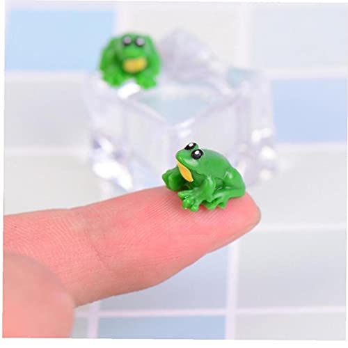 Onsinic 2pcs Miniatures Statue De Grenouille Maison Fée GNOME GNOME Moss Terrarium Décor Figurine DIY Décoration